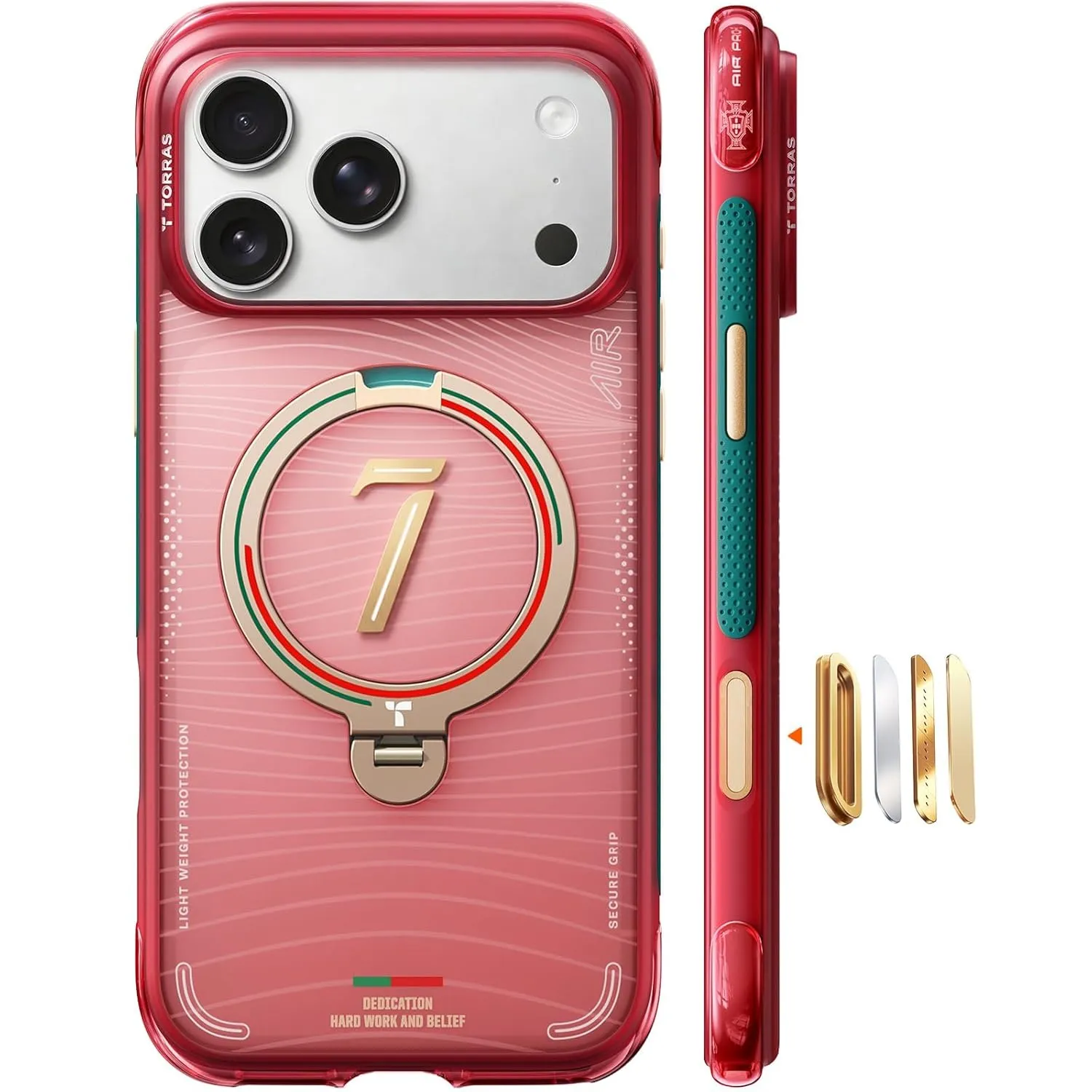 TORRAS × Portuguese Football Federation Limited Edition, Ostand Q3 Air for iPhone 17 Pro Max